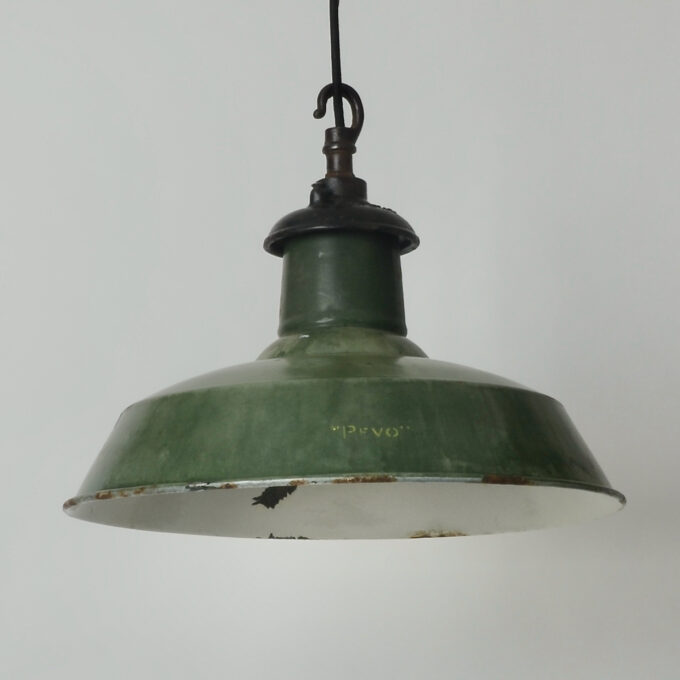 trainspotters lighting vintage industrial early 1920's Revo pendants